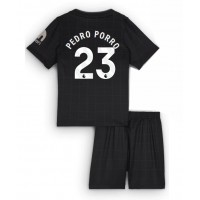 Tottenham Hotspur Pedro Porro #23 Vonkajší Detský futbalový dres 2025-26 Krátky Rukáv (+ trenírky)